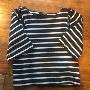 Banana republic striped blouse